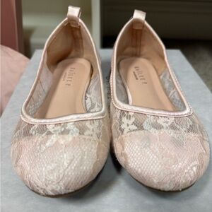Elegant Pink Lace flats